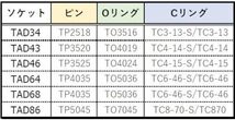 12.7mm 差込角19.0 単品 TRUSCO(トラスコ) インパクト用ソケットアダプター(凹19.0-凸12.7) TAD64_画像2