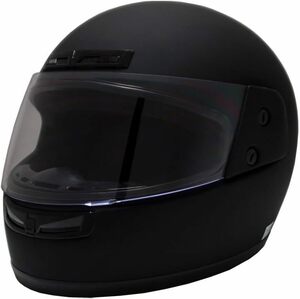 B&B フルフェイスヘルメット バイク ヘルメット フルフェイス マットブラック BB100 SGマーク適合品 フリーサイズ