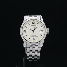 １円～ 美品 要修理 SEIKO セイコー スピリット メカニカル SCVS009 6R15-00B0 6R15A SS メンズ アイボリー文字盤 定価3.9万_画像1