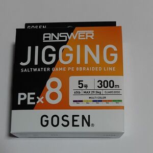 ゴーセン(GOSEN) アンサージギング(ANSER JIGGING) PE×8 300m 5号 PEライン