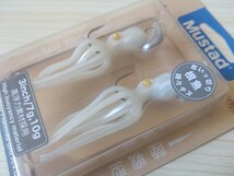 Mustad MICROINKVADER 3inch 7g 10g タコベイト パールホワイト エラストマー 根魚 チヌ カサゴ メバル 新品 未使用品 X_画像3