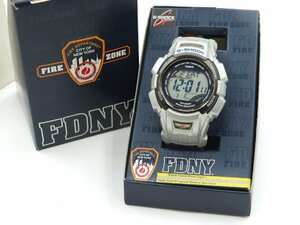 【z25298】新品・未使用 CASIO カシオ G-SHOCK ジーショック FDNY FIREZONE WR20BAR SHOCK RESISTANT ソーラー 腕時計 格安スタート