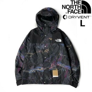 1円～!売切!【正規新品】THE NORTH FACE◆1986 RETRO MOUNTAIN JACKET マウンテンジャケット US限定 2023最新 復刻(L)黒 総柄 180915-130-c