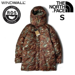 1円～!売切!【正規新品】THE NORTH FACE PRINTED 77 BROOKS RANGE JACKET ブルックス レンジ ダウン 防寒 入手困難(S)茶 迷彩柄 190122-160