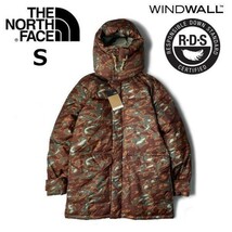 1円～!売切!【正規新品】THE NORTH FACE PRINTED 77 BROOKS RANGE JACKET ブルックス レンジ ダウン 防寒 入手困難(S)茶 迷彩柄 190122-160_画像4