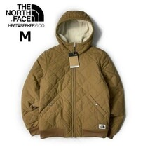 1円～!売切!【正規新品】THE NORTH FACE CUCHILLO FZ HOODIE キルティングジャケット シェルパフリース US限定 茶タグ(M)ベージュ181024-70_画像2