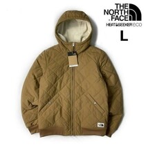 1円～!売切!【正規新品】THE NORTH FACE CUCHILLO FZ HOODIE キルティングジャケット シェルパフリース US限定 裏ボア(L)ベージュ181024-70_画像1