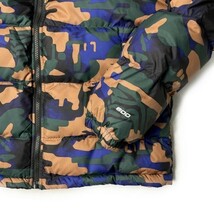 1円～!売切!【正規新品】THE NORTH FACE◆PRINTED HYDRENALITE HOODIE ダウンジャケット US 防寒 2022-23最新(M)茶 黒 迷彩柄 190122-130_画像5