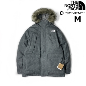 1円～!売切!【正規新品】THE NORTH FACE◆NOVELTY MCMURDO PARKA ダウン ツイード 上質 高品質 US限定 撥水 600 防寒(M)グレー 190122-160