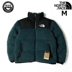 1円～!売切!【正規新品】THE NORTH FACE◆SHERPA NUPTSE JACKET ダウンジャケット ヌプシ モコモコ シェルパフリース ボア(M)緑 190122-175