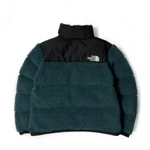 1円～!売切!【正規新品】THE NORTH FACE◆SHERPA NUPTSE JACKET ダウンジャケット ヌプシ モコモコ シェルパフリース ボア(M)緑 190122-175_画像8