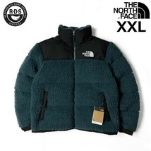 1円～!売切!【正規新品】THE NORTH FACE SHERPA NUPTSE JACKET ダウンジャケット ヌプシ モコモコ シェルパフリース ボア(XXL)緑190122-175_画像1