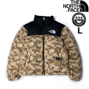 1円～!売切!【正規新品】THE NORTH FACE◆1996 RETRO NUPTSE JACKET ダウンジャケット ヌプシ ウサギ US限定 RDS(L)茶 迷彩柄 190122-160