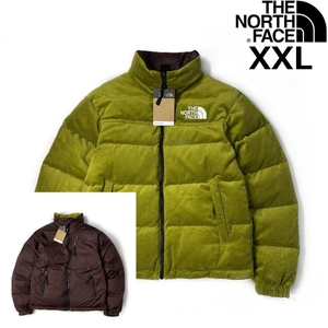 1円～!売切!【正規新品】THE NORTH FACE◆1992 REVERSIBLE NUPTSE JACKET コーデュロイ ヌプシ リバーシブル US限定(XXL)緑 茶 190122-190