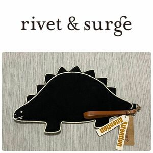 新品 rivet & surge リベットアンドサージ 恐竜 ポーチ ステゴサウルス 