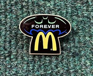 マクドナルド〜バットマン(FOREVER)のピンバッジ　ピンを止める金具無し