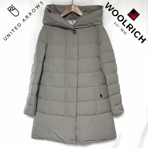 2021 год модели UNITED ARROWS WOOLRICH Arrows Woolrich специальный заказ цвет PUFFY PRESCOTT пуховик женский светло-серый M серый 