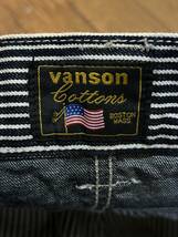 ※バンソン VANSON ダブルニー 濃紺切替 ブッシュ ヒッコリーワークデニム パンツ 日本製 32 　　　　　 BJBC.AB_画像8