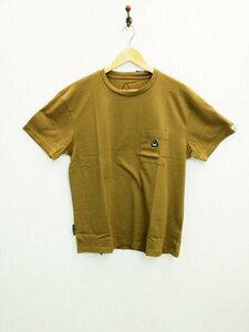 ap7948 ○送料無料 新品 SIERRA DESIGNS シエラデザインズ メンズ Tシャツ Lサイズ カーキ 軽量 綿100% 胸ポケット ロゴ ワッペン 抗菌