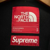 Sサイズ Supreme シュプリーム 21FW The North Face Bleached Denim Print Fleece Jacket ノースフェイスブリーチデニムフリースジャケット_画像4