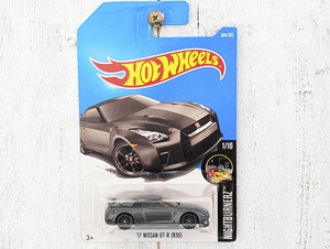 ■2017New! 日産 ＧＴ－Ｒ Ｒ３５ '17 NISSAN GT-R (R35) グレー JDM■*難 HOT WHEELS ホットウィール