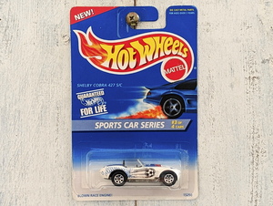 シェルビー コブラ ４２７ Ｓ／Ｃ SHELBY COBRA 427 S/C 白■1996 US版 HOT WHEELS ホットウィール