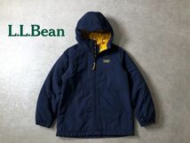 L.L.Bean●130cm-140cm●中綿ナイロン フード ジャケット ブルゾン●アウトドア キャンプ●LLビーン●キッズ子供服_画像1