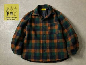 美品●WIDE-CASUAL VINAGE3.0●オンブレチェック シャツ ジャケット●ジャーナルスタンダード