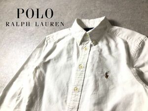 RALPH LAUREN●140cm●ポニー刺 オックスフォード B.D シャツ●ラルフローレン