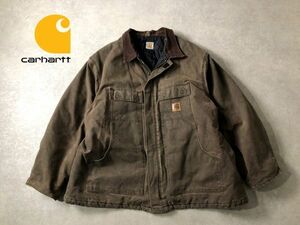 carhartt●ヴィンテージ●ビッグサイズ コーデュロイ衿ワーク ダック ブルゾン●カーハート