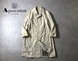 Aquascutum●英国製●伝統の一品 ステンカラー コート 　バルマカーン●アクアスキュータム