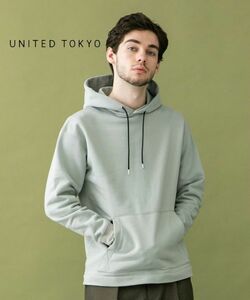 UNITED TOKYO●くすみ ピスタチオカラー スウェット フーディ パーカー●ユナイテッドトーキョー