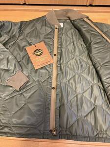 新品未使用　送料無料　BuzzRickson's (バズリクソンズ) CWU-9/P LINER JACKET / キルティング ライナージャケット セージグリーン size M