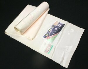 《反物》長襦袢　小松ちりめん　絞り柄　草花文様　都かんざし　e12-210