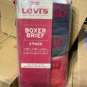 送料無料　新品未使用　LEVI'S リーバイス ボクサーブリーフ Sサイズ US28-30インチ　日本サイズM相当　3枚セット