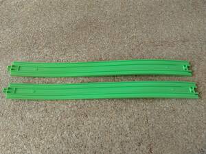  Plarail rail parts [R-06 new slope rail corresponding slope rail only yellow green color total 2 ps ny35]