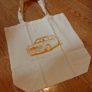 NISSAN не продается Nissan BLUEBIRD Bluebird сумка эко-сумка Logo старый машина новые товары коллекция car limited collection bag ①