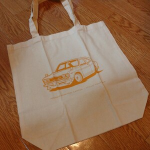 NISSAN 非売品 日産 BLUEBIRD ブルーバード バッグ エコバッグ ロゴ 旧車 ノベルティ グッズ コレクション car limited collection bag ②