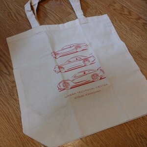 NISSAN 非売品 日産 GT-R バッグ エコバッグ ロゴ 旧車 ノベルティ グッズ コレクション スカイライン car limited collection bag ②