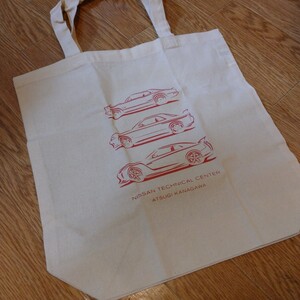 NISSAN 非売品 日産 GT-R バッグ エコバッグ ロゴ 旧車 ノベルティ グッズ コレクション スカイライン car limited collection bag ①