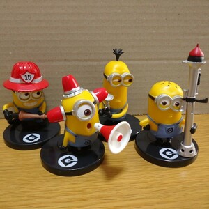 minions minion 消防 フィギュア セット ミニオンズ ミニオン figure コレクション 置物 飾り ガチャ collection マスコット Firefighter