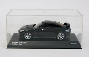 33】京商 1/43 Nissan Skyline GT-R (R35) 2008 スーパーブラック 1824pcs 日産 スカイライン ミニカー 