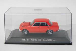 ① EBRRO エブロ 1/43 日産 ニッサン ブルーバード510 1600SSS レッド ミニカー