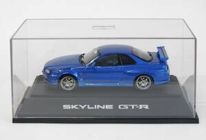 ⑨ EBRRO エブロ 1/43 日産 スカイライン GT-R R34 (ブルーメタ) ミニカー NISSAN SKYLINE 検索：ワイルドスピード 