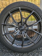 【美品】RAYS gramlights 57fxz 18×7.5J+50 5H114.3　TOYO PROXES R51 215/45R18バリ溝付　mazda3 アテンザ アクセラ ノア VOXY等_画像3