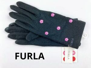 即決★フルラFURLAスマホ対応刺繍手袋　№T3-1　新品