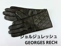 即決★ジョルジュレッシュGEORGES RECH 革手袋　クロ　№1113-9　新品_画像1