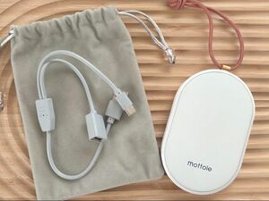 mottole MTL-E007 充電式カイロ モバイルバッテリー機能付 ホワイト