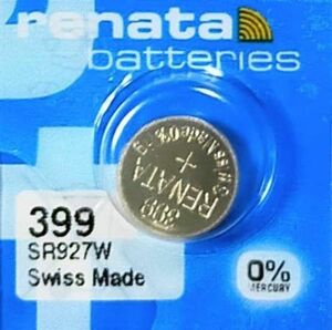 renata酸化銀399ボタン電池１個［ゆうパケット］SR927W SR927SW互換