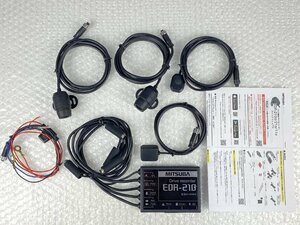 ドラレコ バイク用 中古動作品 MITSUBA EDR-21G 2カメラ GPS SD16G ミツバサンコーワ ドライブレコーダー 管理番号DH1